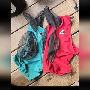 Professional's Choice Comfort Fit Lycra Fly Mask Set Of 2 Horse Size Tack